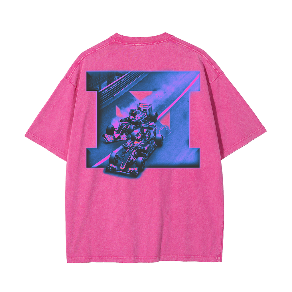 Stay In Your Lane Tee - Pink