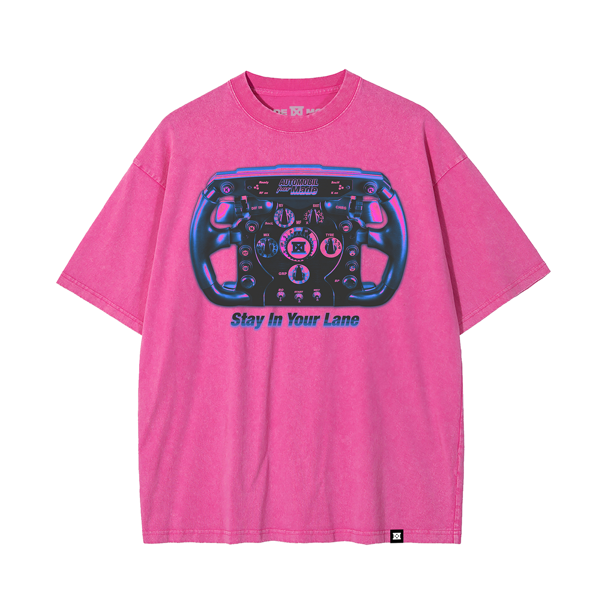 Stay In Your Lane Tee - Pink