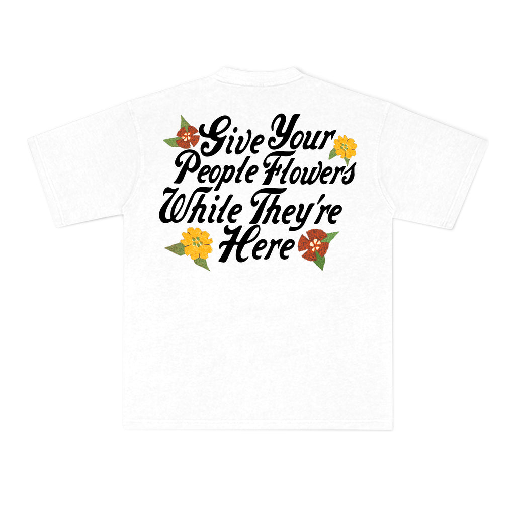 May Flowers Tee - White