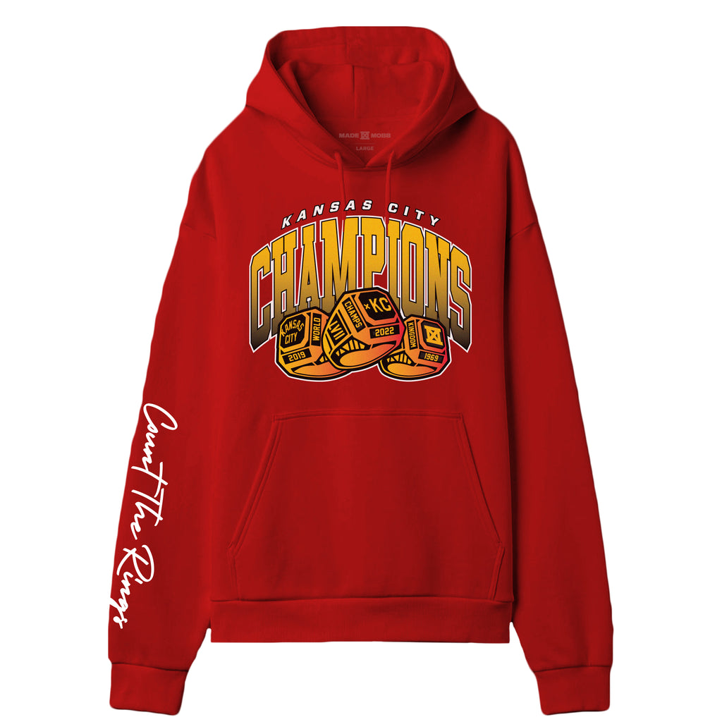 LVII Rings Hoodie - Red