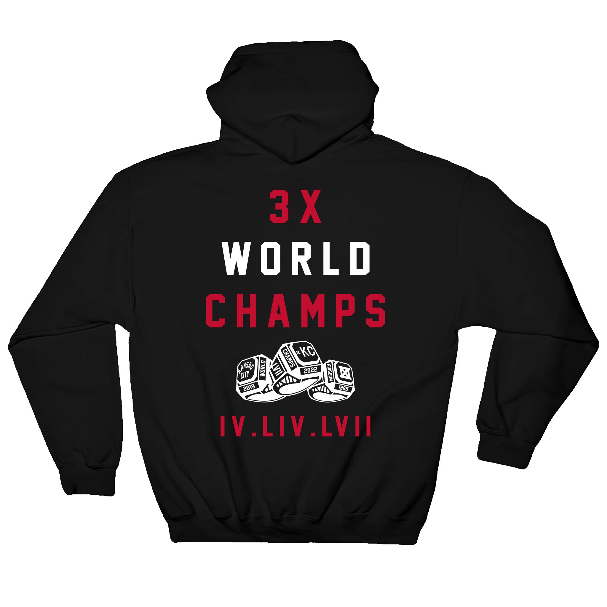 LVII 3X CHAMPS Hoodie - Black