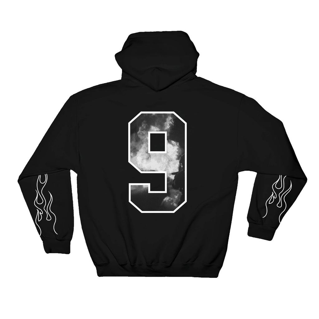 9 HOODIE - Black
