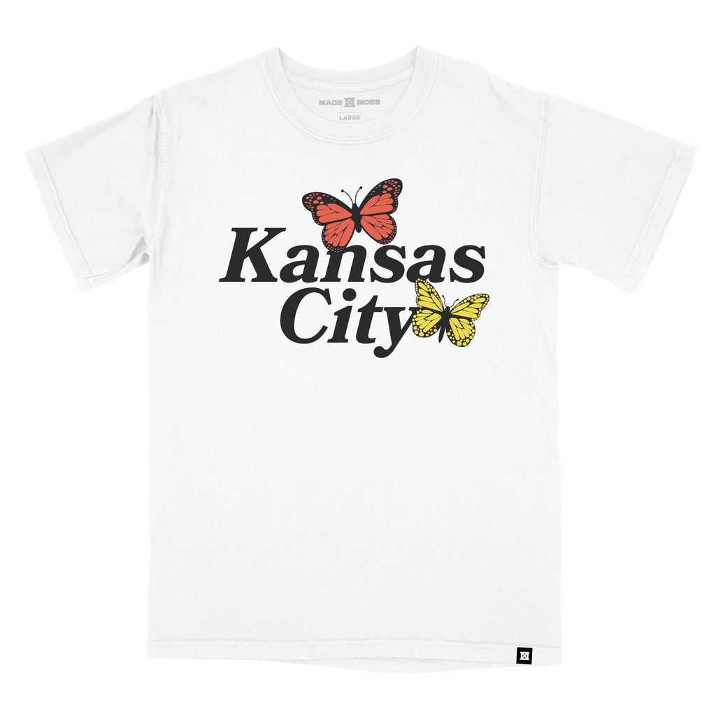 KC Butterfly Tee - White