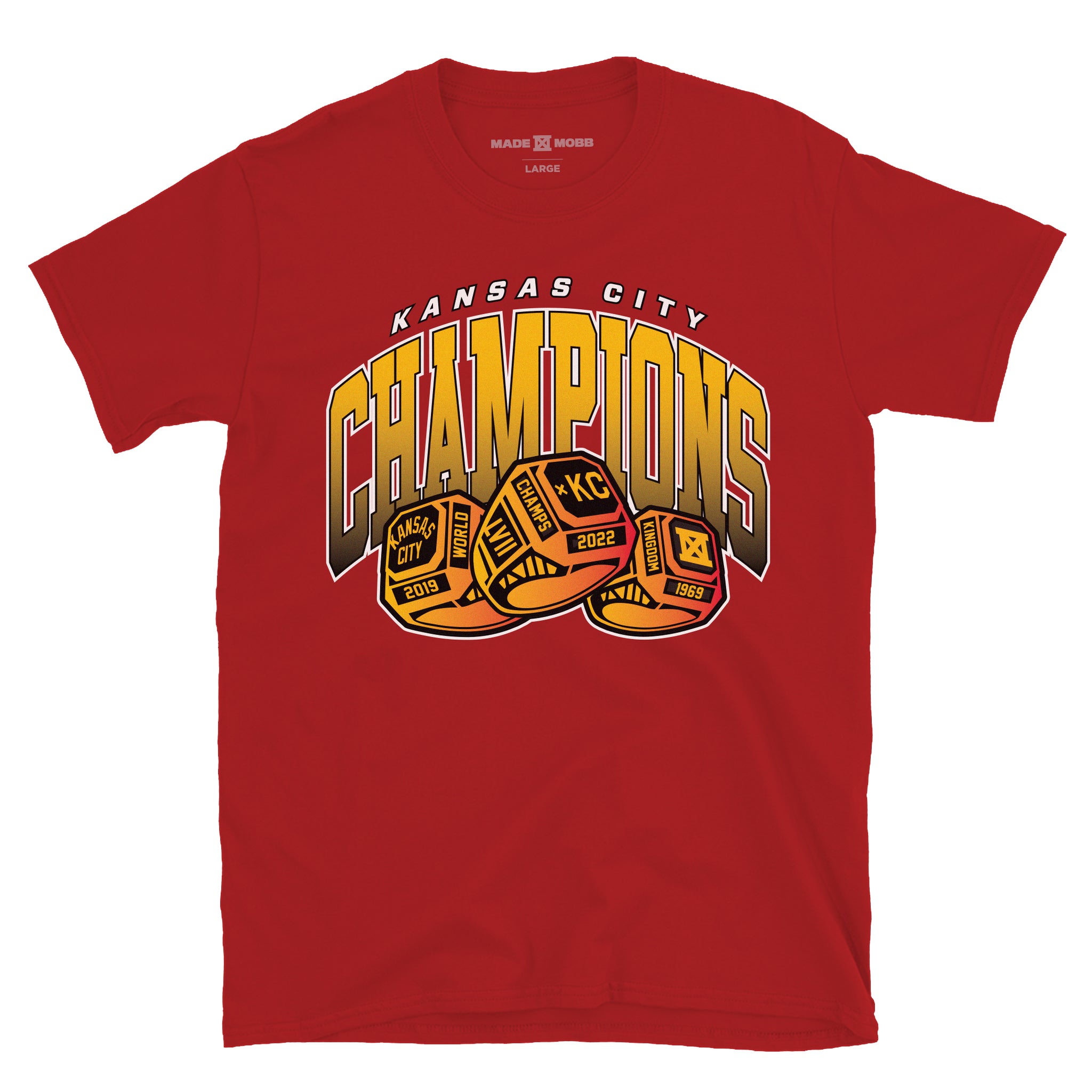LVII Rings Tee - Red