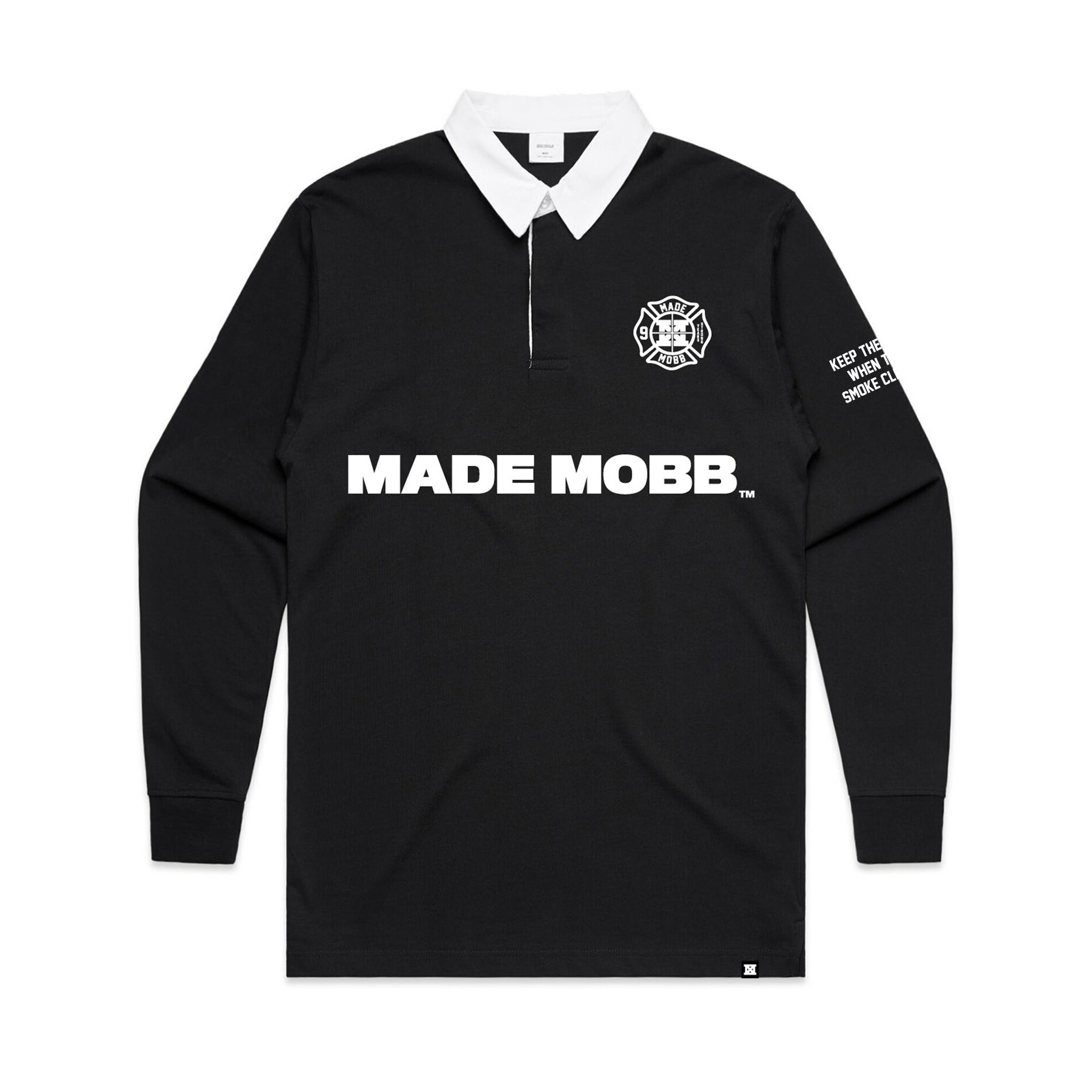 9 RUGBY JERSEY - Black