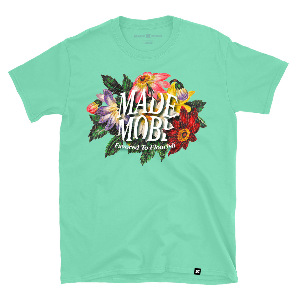 Made Bouquet Tee - Mint